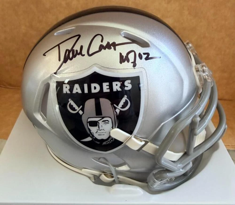 DAVE CASPER OAKLAND RAIDERS HOF02 SIGNED MINI HELMET BECKETT