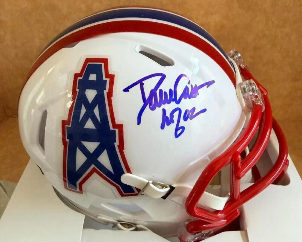DAVE CASPER HOUSTON OILERS SIGNED MINI HELMET BECKETT AUTH