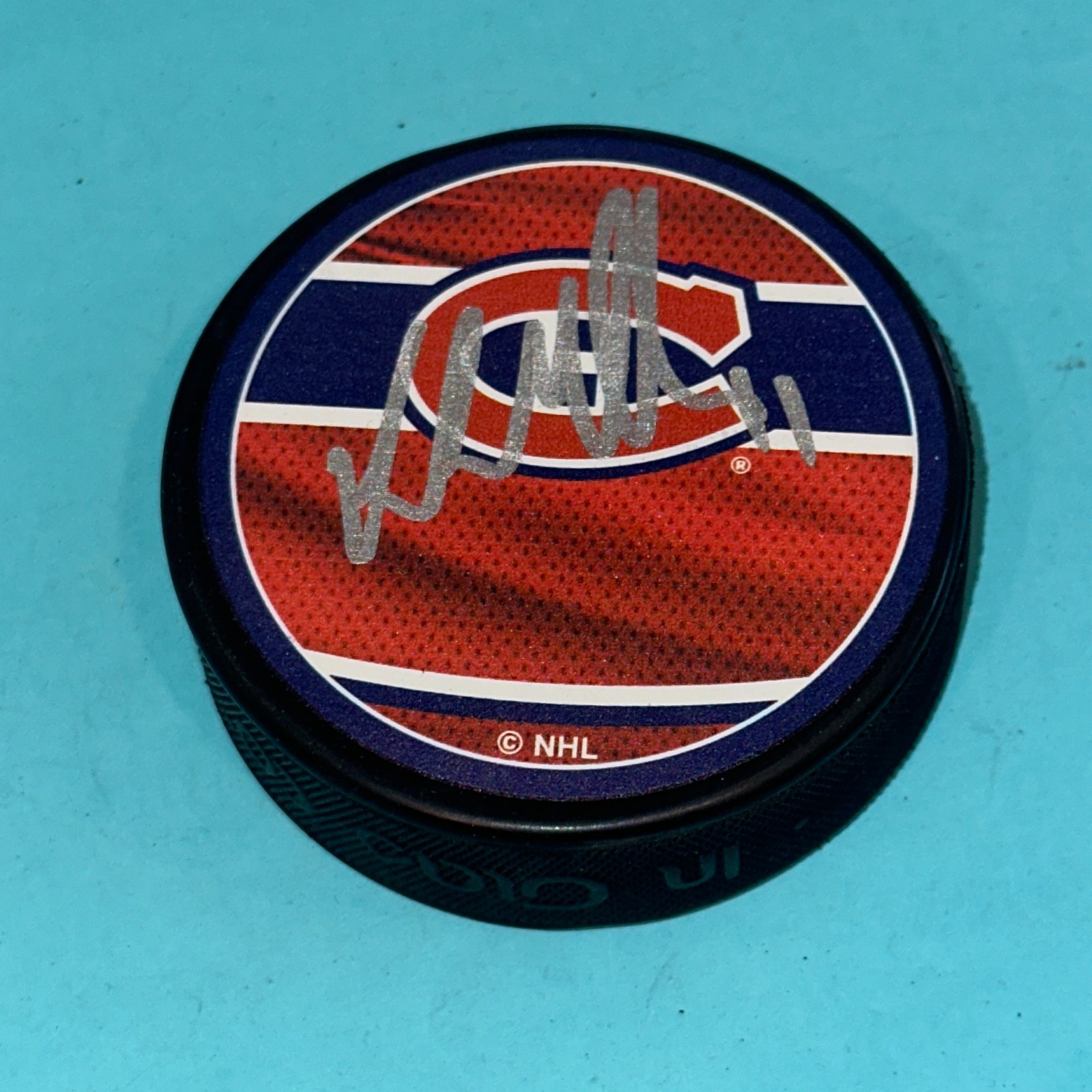 KIRK MULLER Signed Montreal CANUCKS REVERSE RETRO Puck Beckett (BAS)