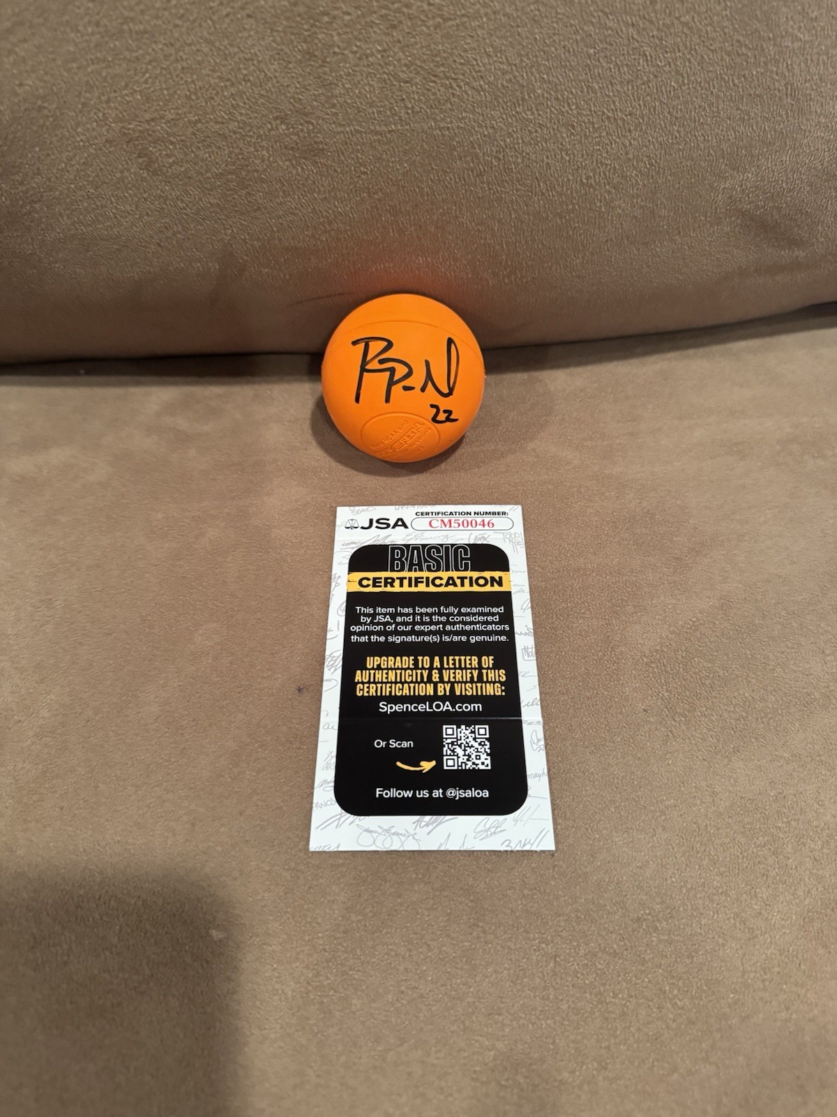 RYAN POWELL SIGNED LACROSSE  BALL JSA COA SYRACUSE
