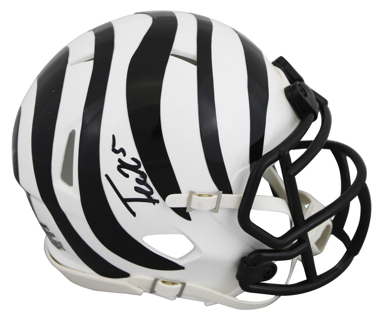 Bengals Tee Higgins Signed 2022 On-Field Alt Speed Mini Helmet BAS Wit #2W419963