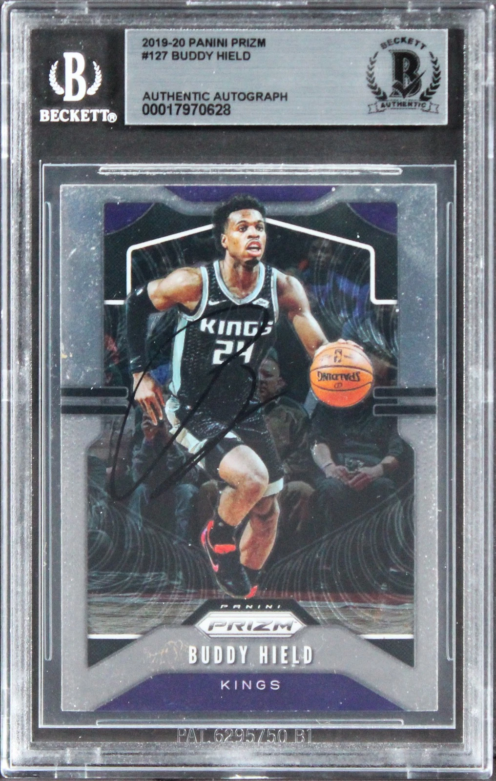 Kings Buddy Hield Authentic Signed 2019 Panini Prizm #127 Card BAS Slabbed