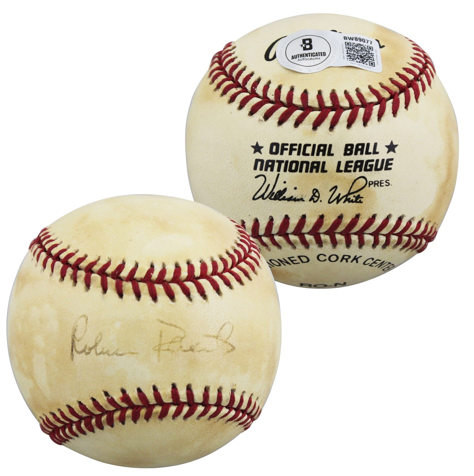 Phillies Robin Roberts Authentic Signed William White ONL Baseball BAS #BW89077