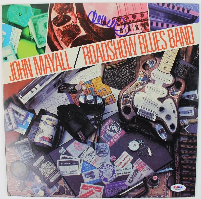 John Mayall Roadshow Blues Band Signed Album Cover W/ Vinyl PSA/DNA #S80787