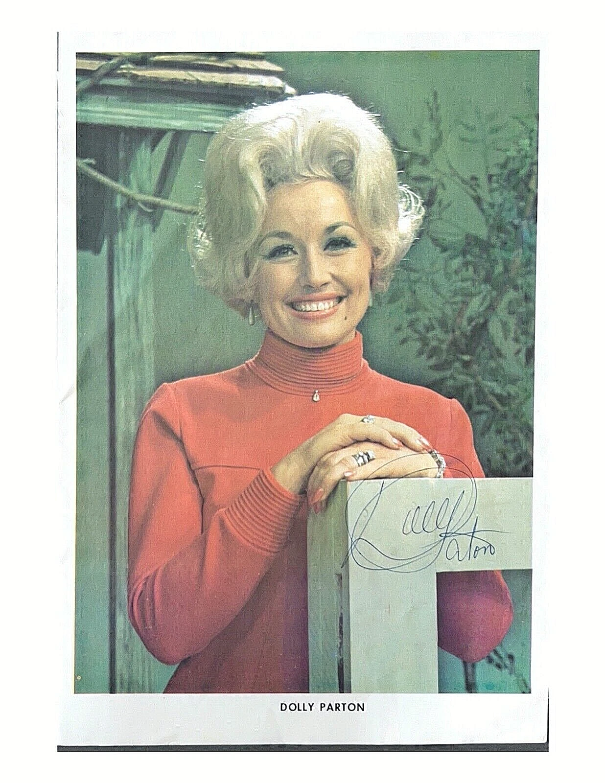 DOLLY PARTON Signed Autograph Vintage Photo Magazine Page  JSA COA
