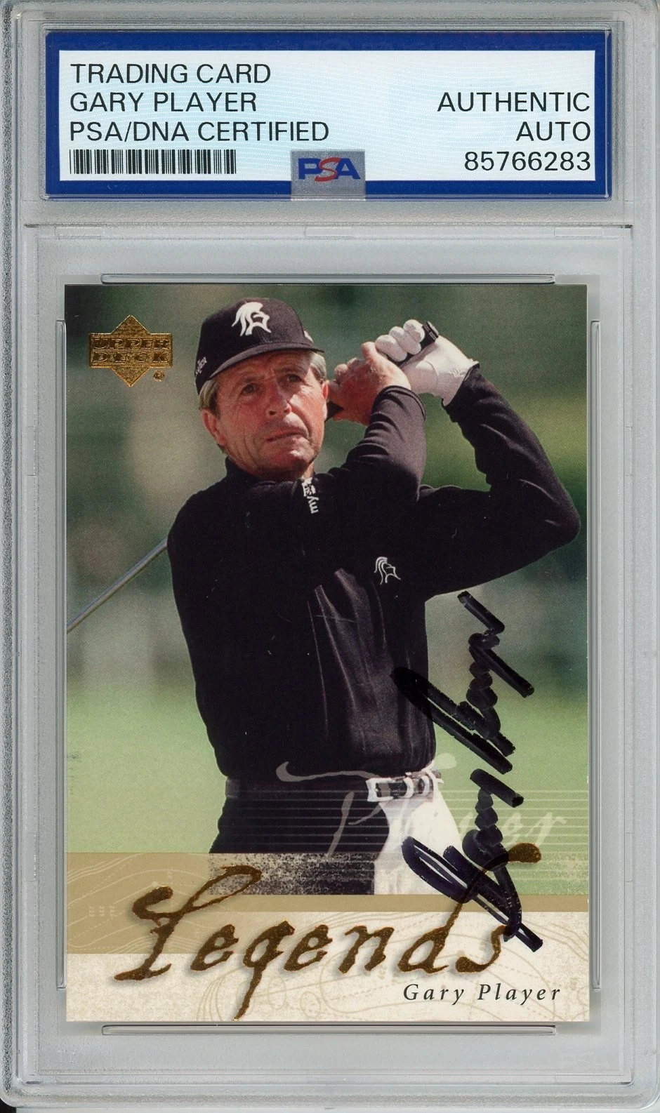 2002 UD UPPER DECK GOLF LEGENDS GARY PLAYER SIGNED PSA DNA CERTIFIED AUTOGRAPH