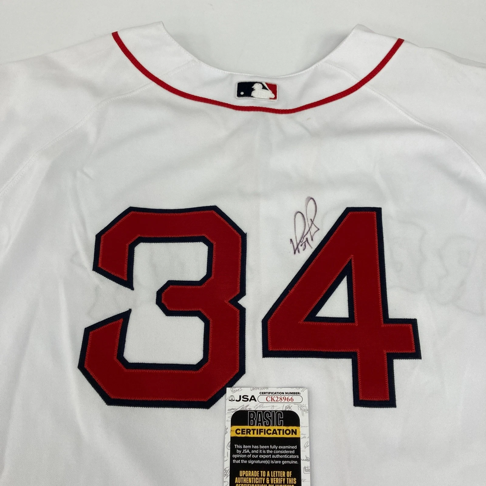 David Ortiz Signed 2005 Game Issued Russell Boston Red Sox Jersey JSA COA