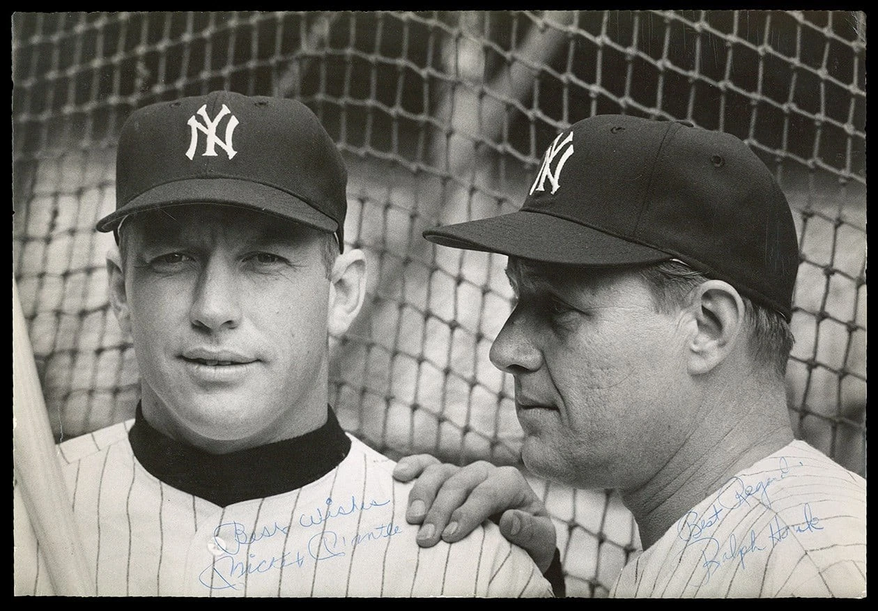 Mickey Mantle Signed 1961 World Series Type 1 Sports Illustrated Photo PSA DNA