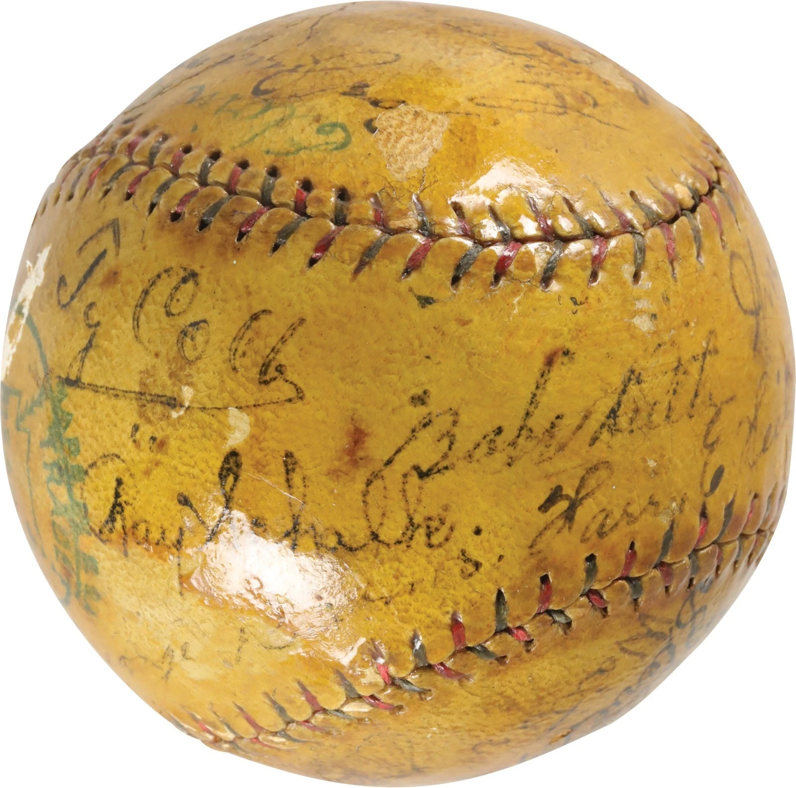 Babe Ruth Ty Cobb Walter Johnson HOF Signed 1922 American League Baseball PSA