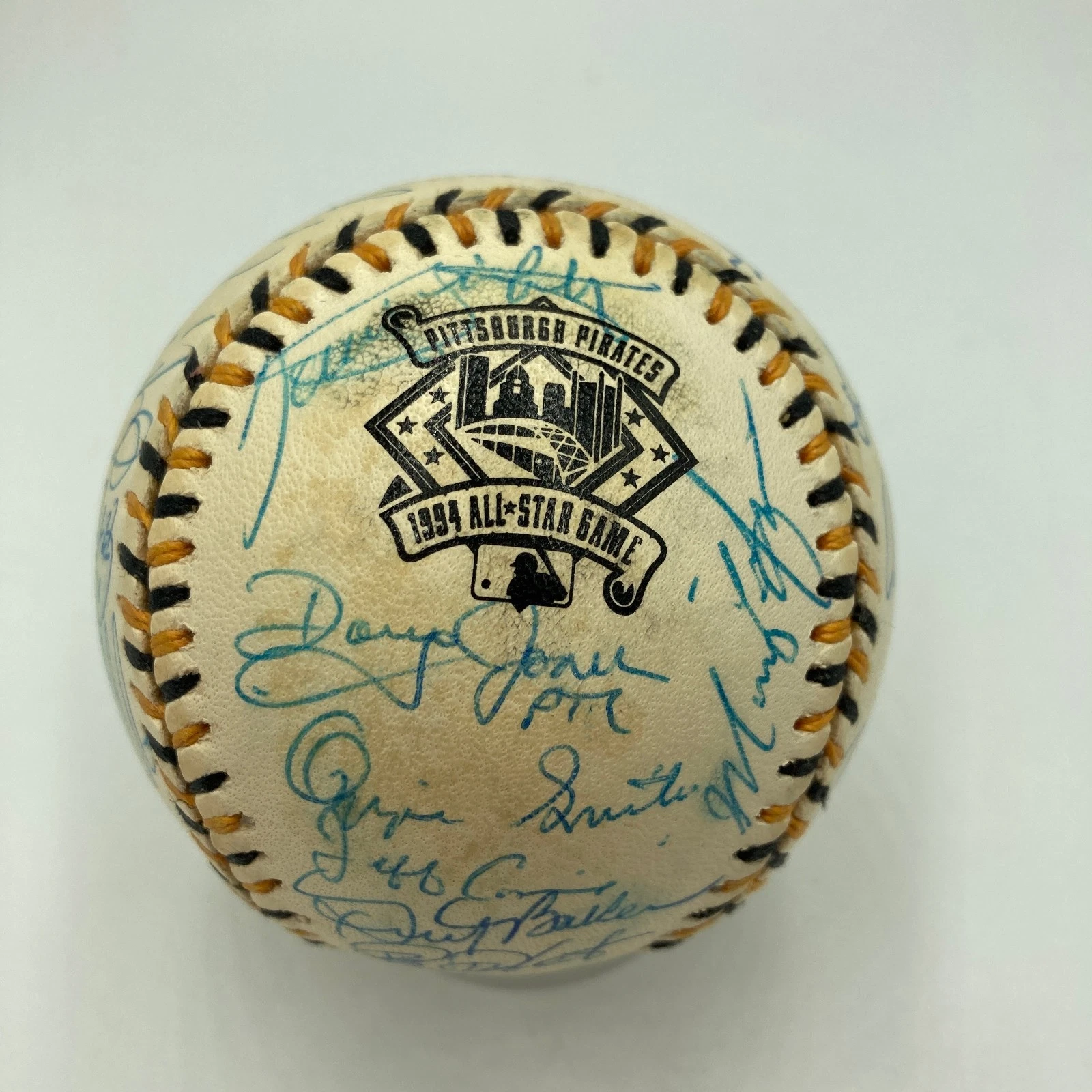 1994 All Star Game National League Team Signed Baseball Barry Bonds PSA DNA COA