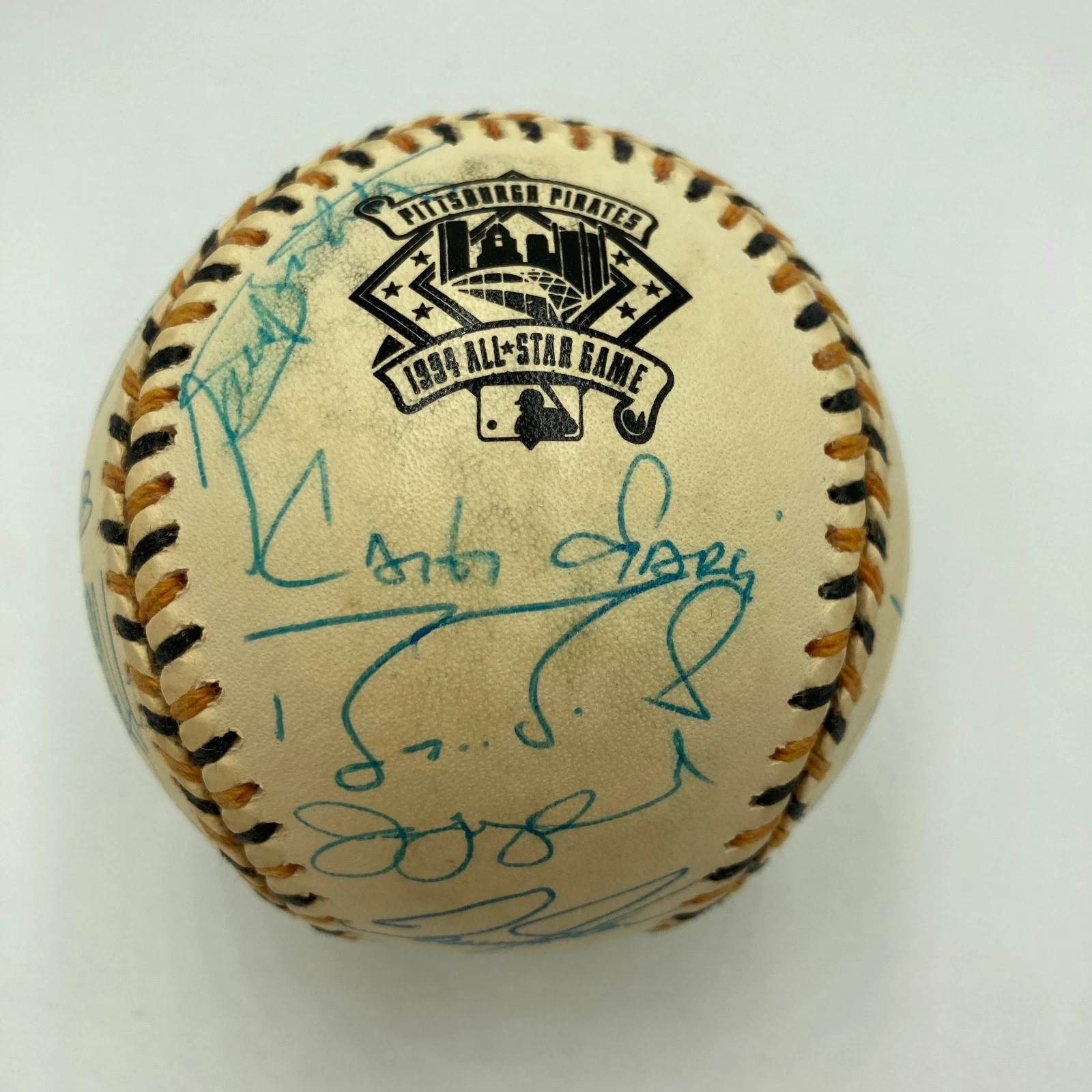 1994 All Star Game National League Team Signed Baseball Barry Bonds PSA DNA COA