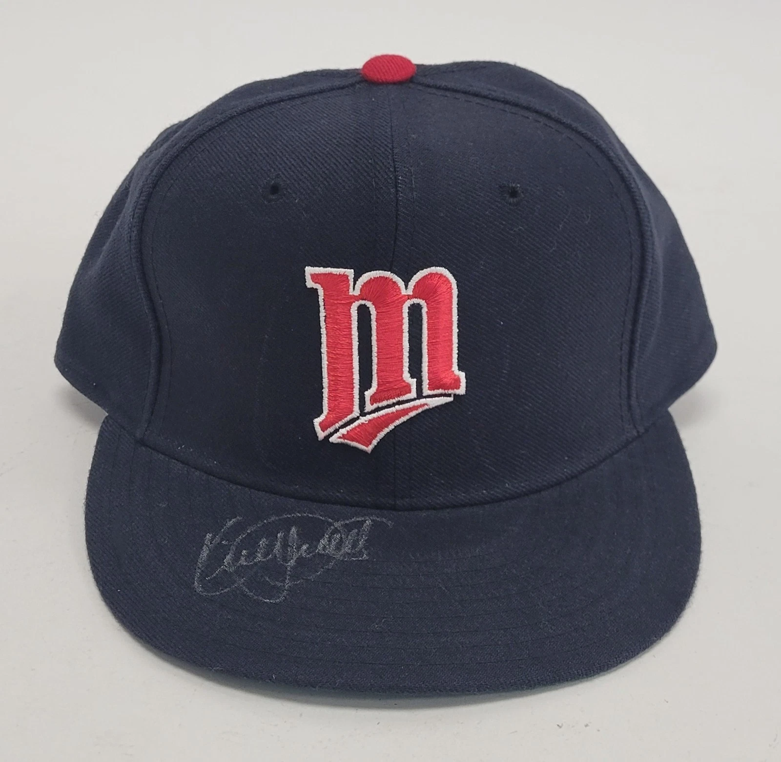Kirby Puckett Signed Authentic Minnesota Twins Game Model Hat JSA COA