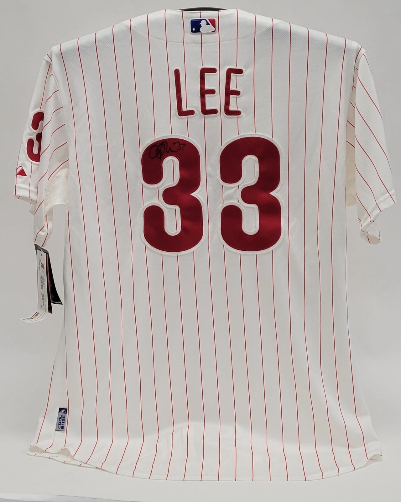 Cliff Lee Signed Authentic Philadelphia Phillies Majestic Jersey Jersey MLB Holo