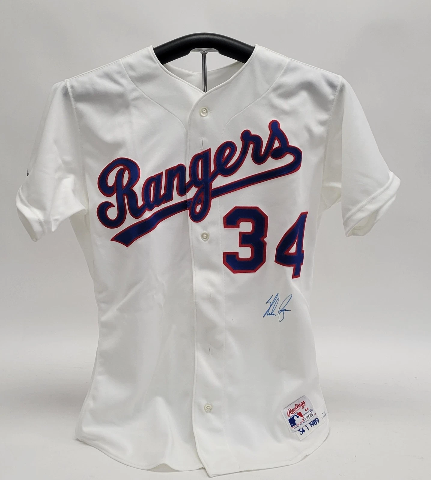 Nolan Ryan Signed 1989 Authentic Game Model Texas Rangers Jersey With JSA COA