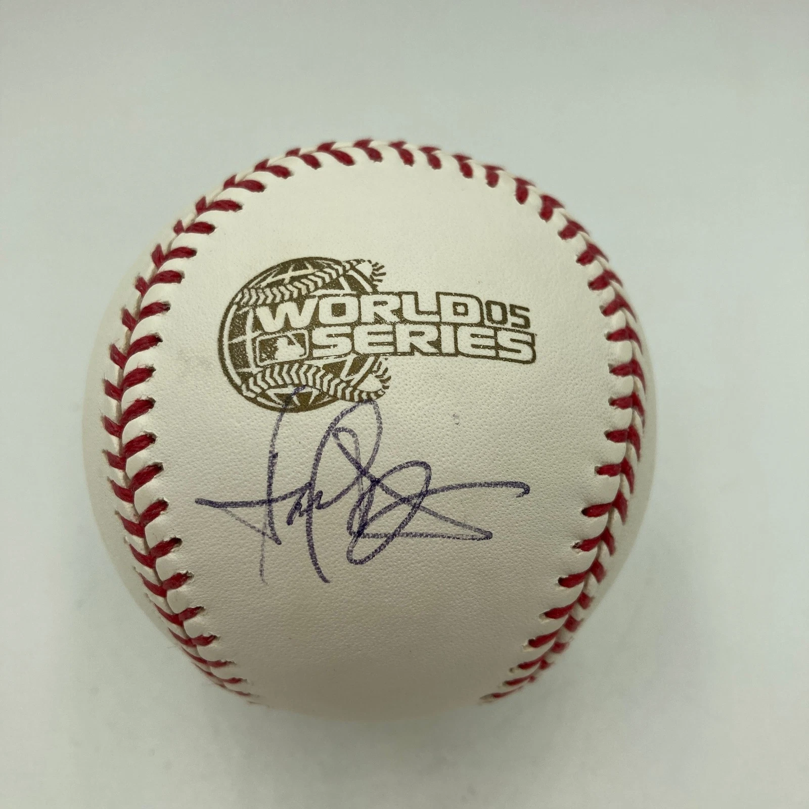 Harold Baines Signed Official 2005 World Series Baseball JSA COA