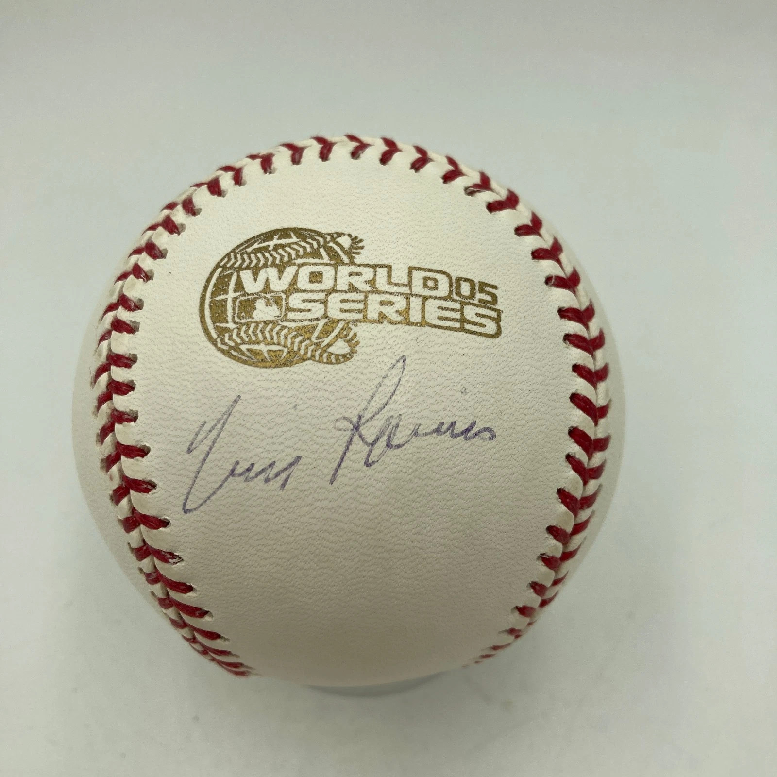 Tim Raines Signed Official 2005 World Series Baseball JSA COA
