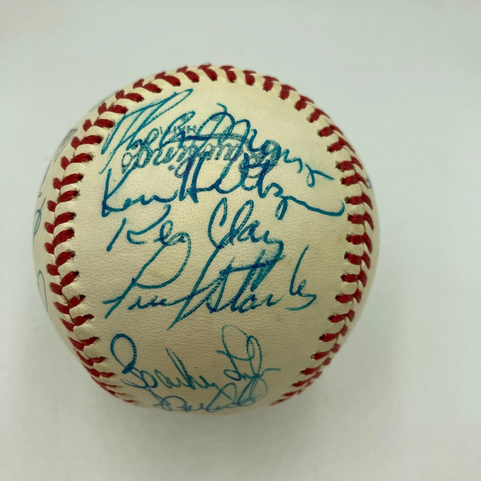 1977 NY Yankees World Series Champs Team Signed Baseball Thurman Munson JSA COA