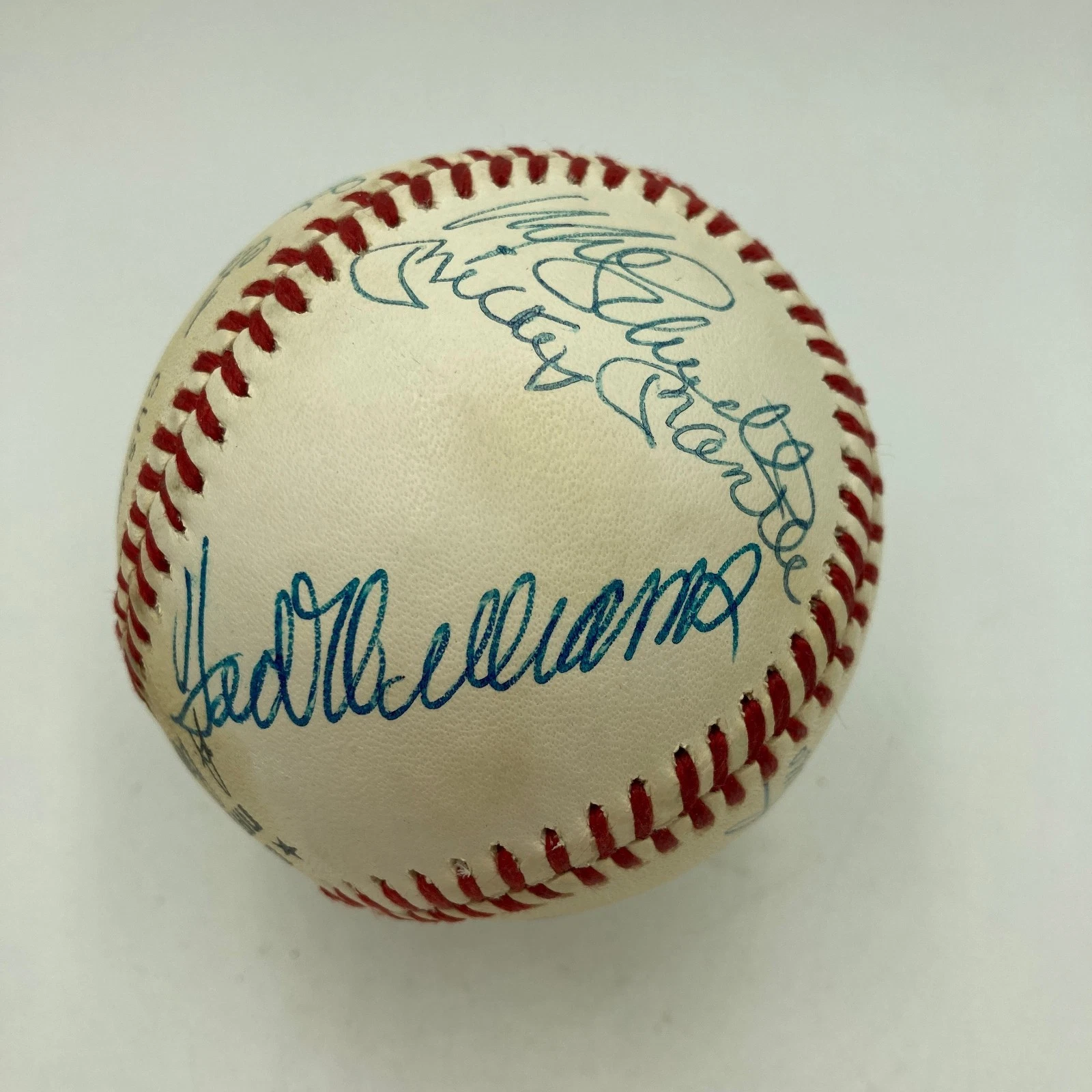 500 Home Run Signed Baseball Mickey Mantle Ted Williams Willie Mays 11 Sigs JSA