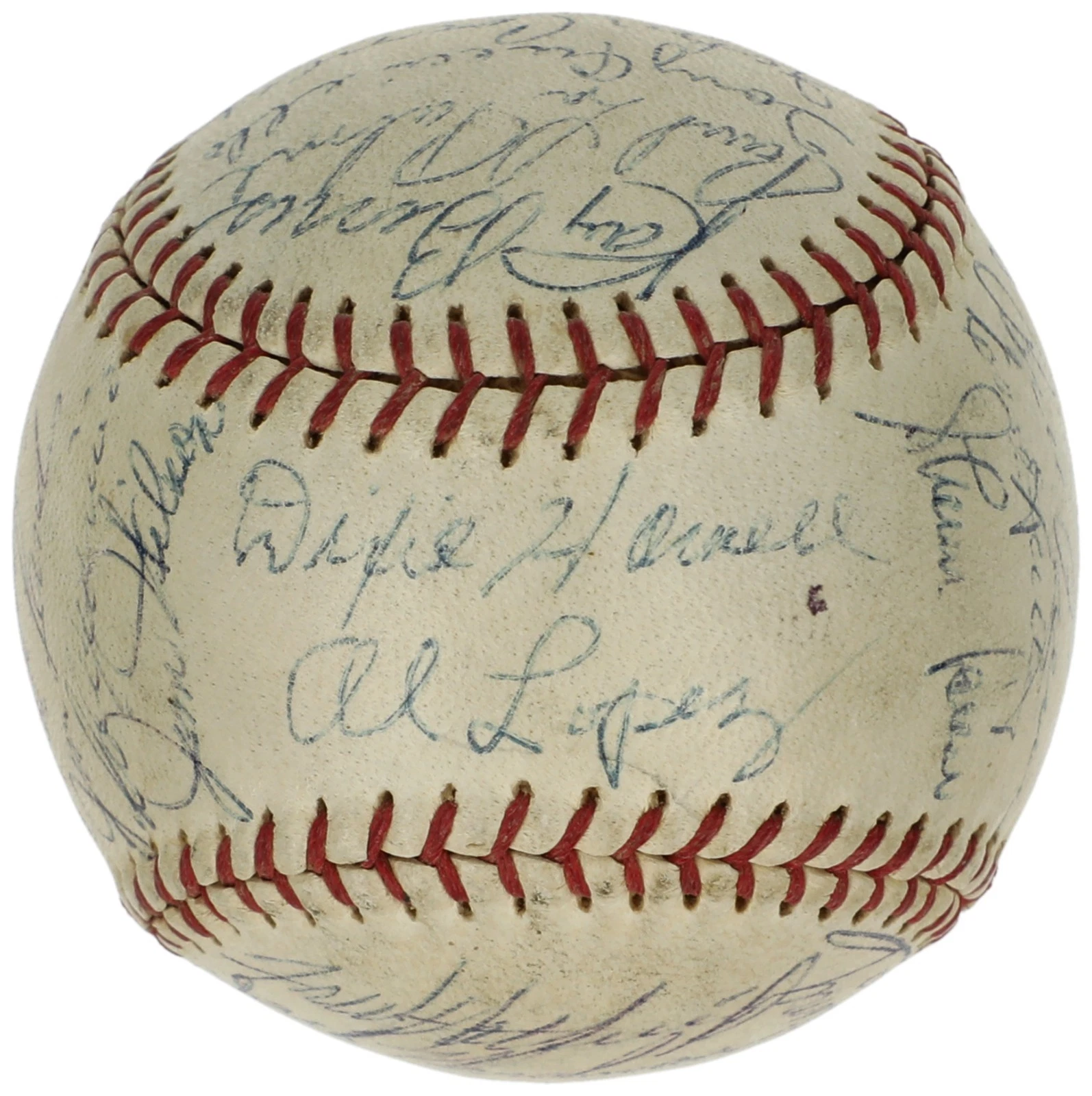 Nellie Fox 1957 Chicago White Sox Team Signed Baseball PSA DNA COA