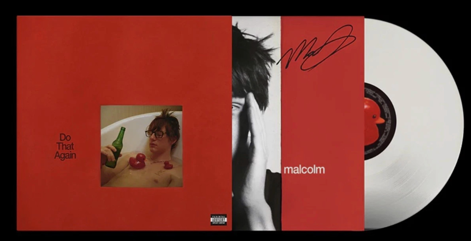 Malcolm Todd Do That Again Album SIGNED ART CARD + White Vinyl LP NEW SEALED