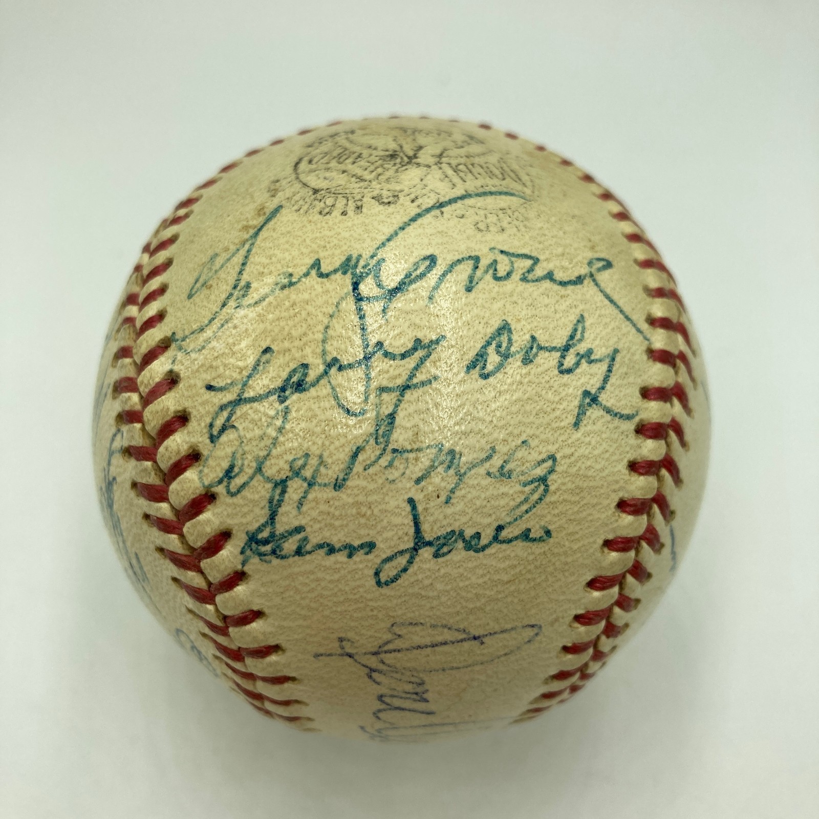 Alex Pompez Willie Mays 1955 Negro League All Star Game Signed Baseball PSA DNA