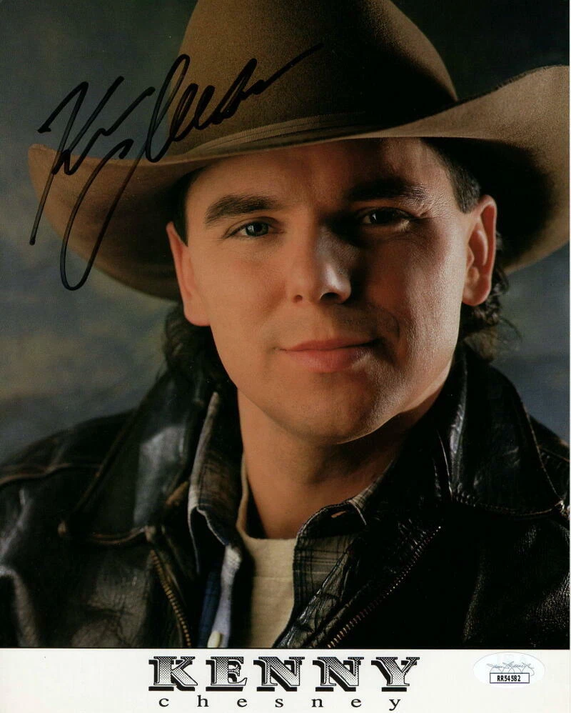 KENNY CHESNEY SIGNED AUTOGRAPH 8X10 PHOTO - COUNTRY MUSIC SUPERSTAR RARE! W/ JSA