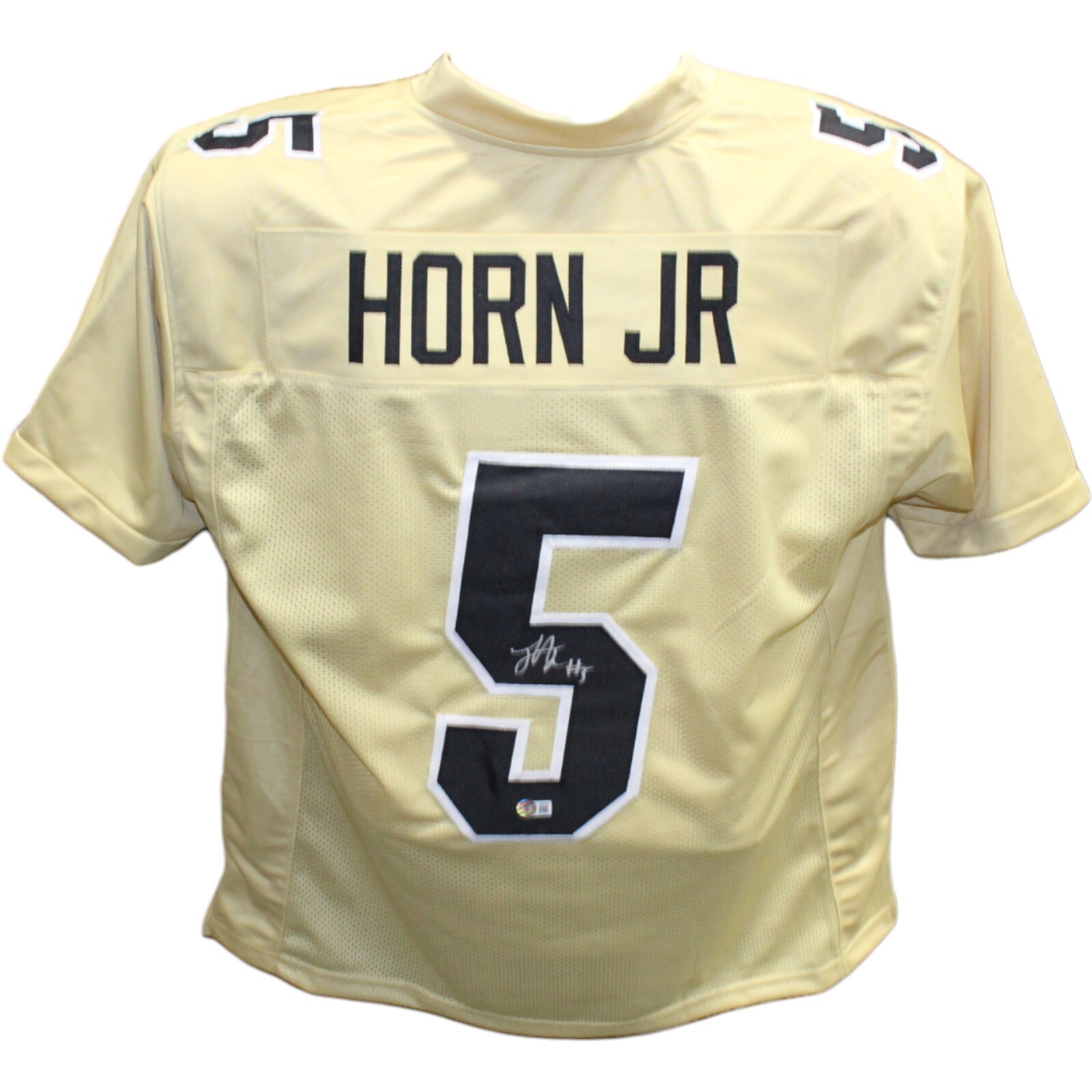 Jimmy Horn Jr. Autographed College Style Gold Jersey Beckett 42398