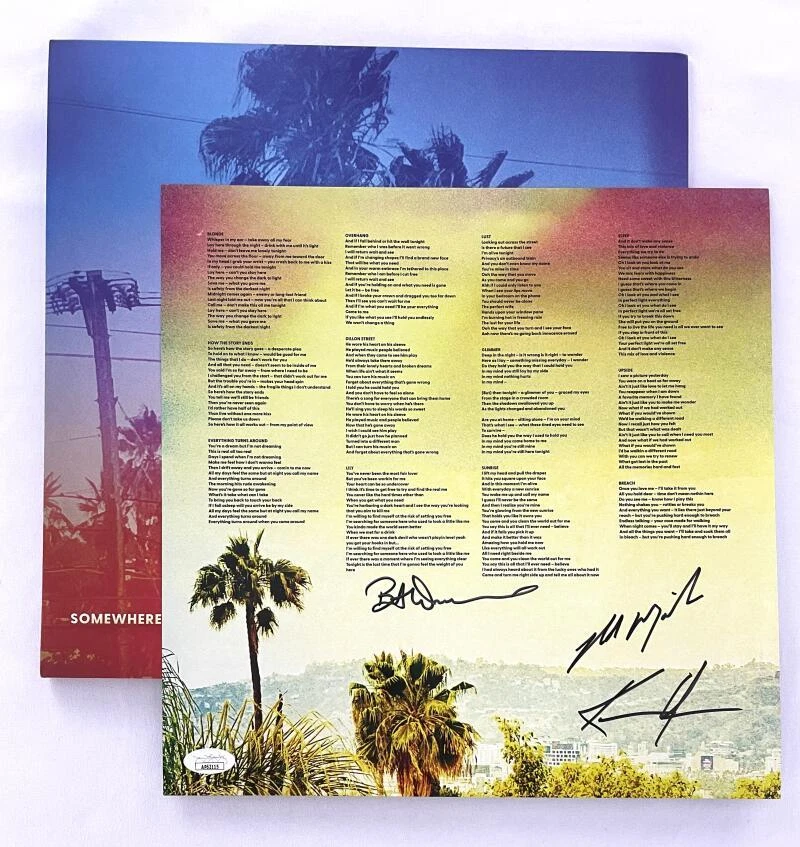 Dogstar Band w/ Keanu Reeves Signed Autograph 12x12 Album Insert w/ JSA COA