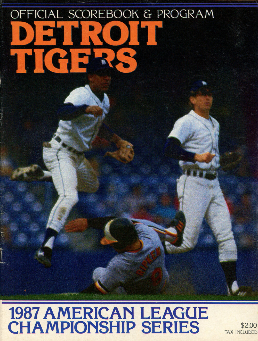 1987 ALCS Program Detroit Tigers vs Minnesota Twins 38363