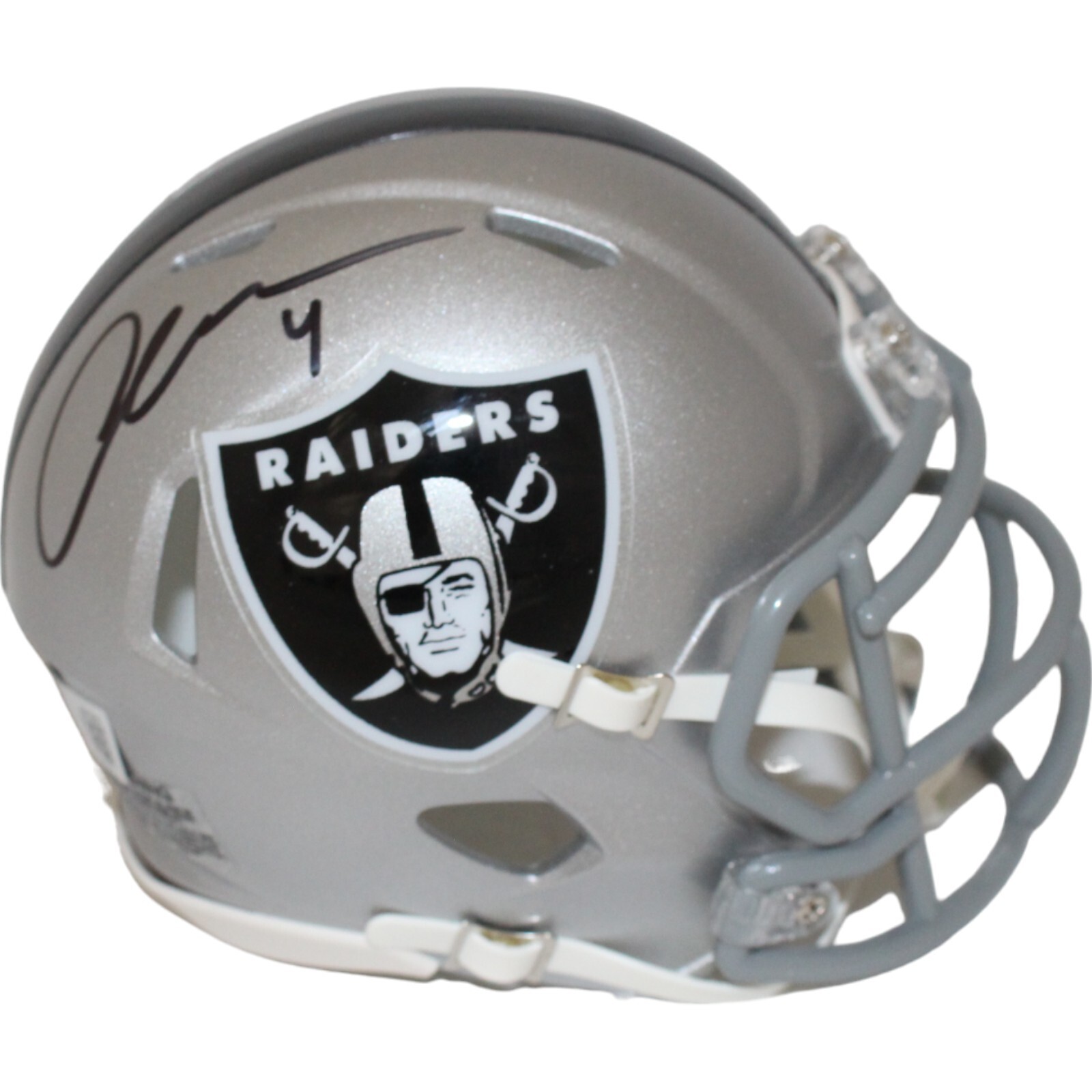 Aidan O'Connell Signed Las Vegas Raiders Mini Helmet Beckett 43082