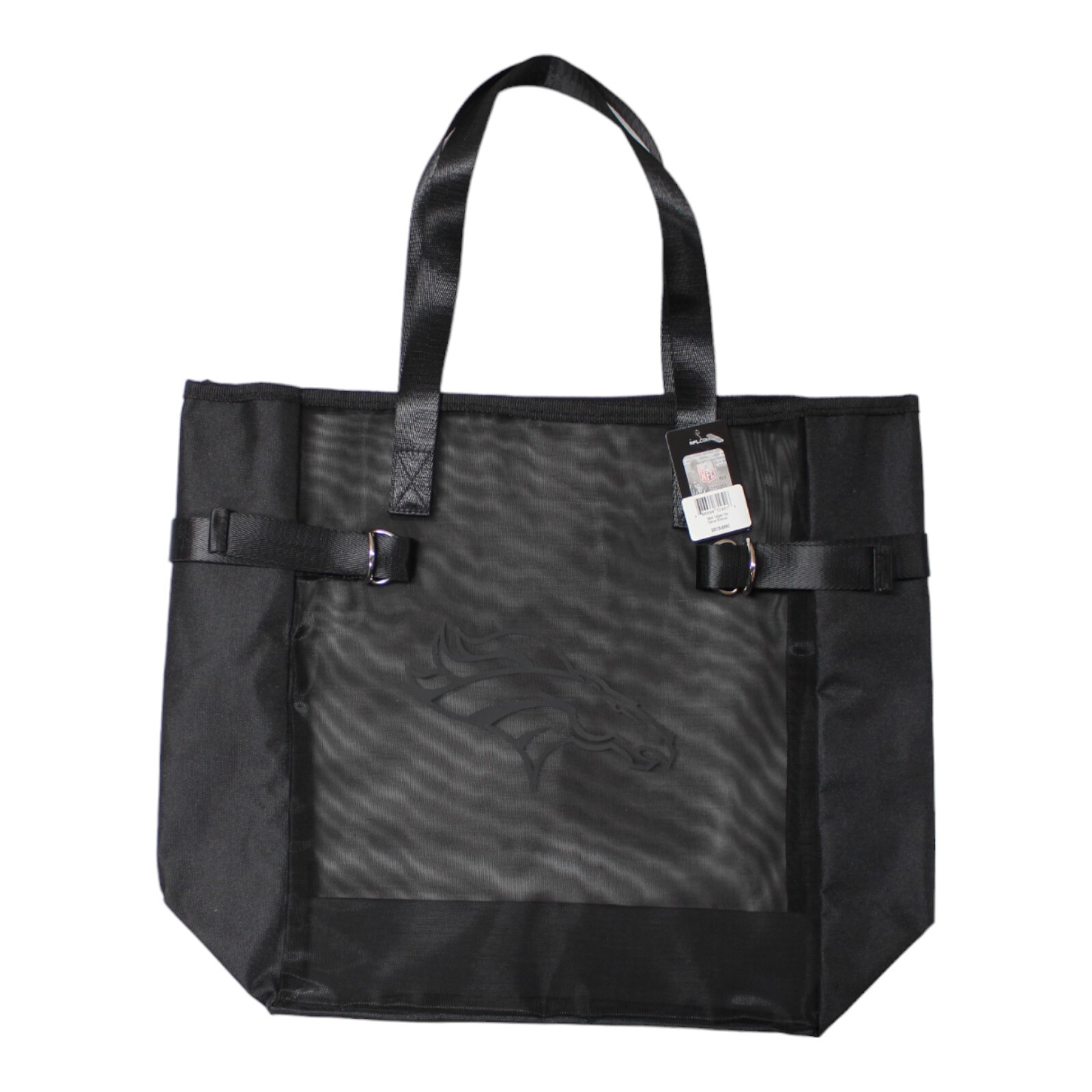 Denver Broncos Black Mesh Tote-Tailgate Bag Large 11771