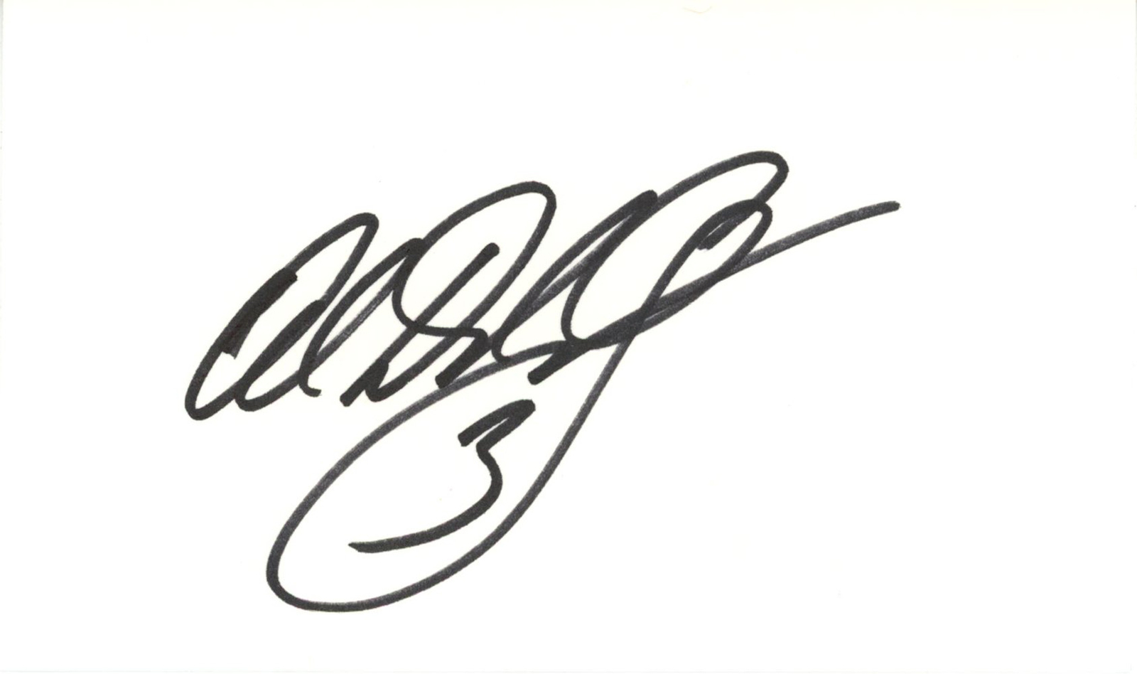 Al Del Greco Autographed/Signed Houston Oilers Index Card BAS 45329