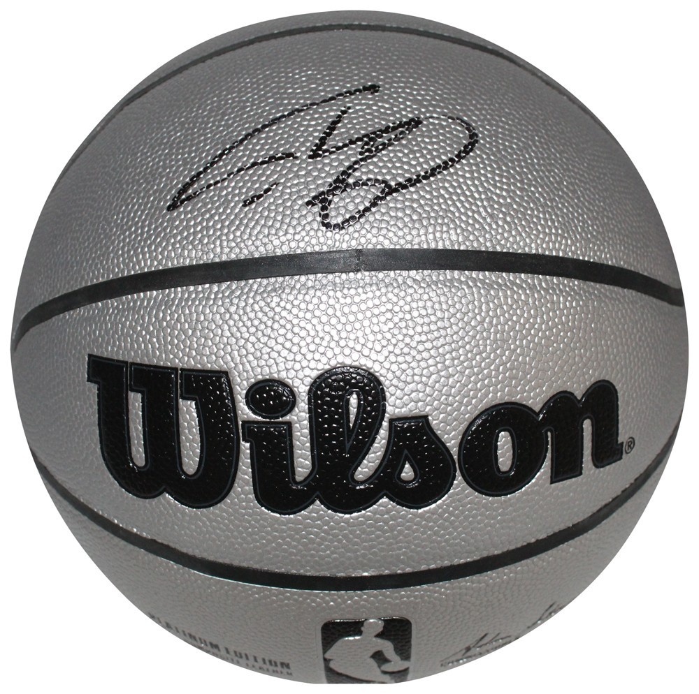 Shaquille O'Neal Autographed Los Angeles Lakers Silver Basketball Beckett 40875