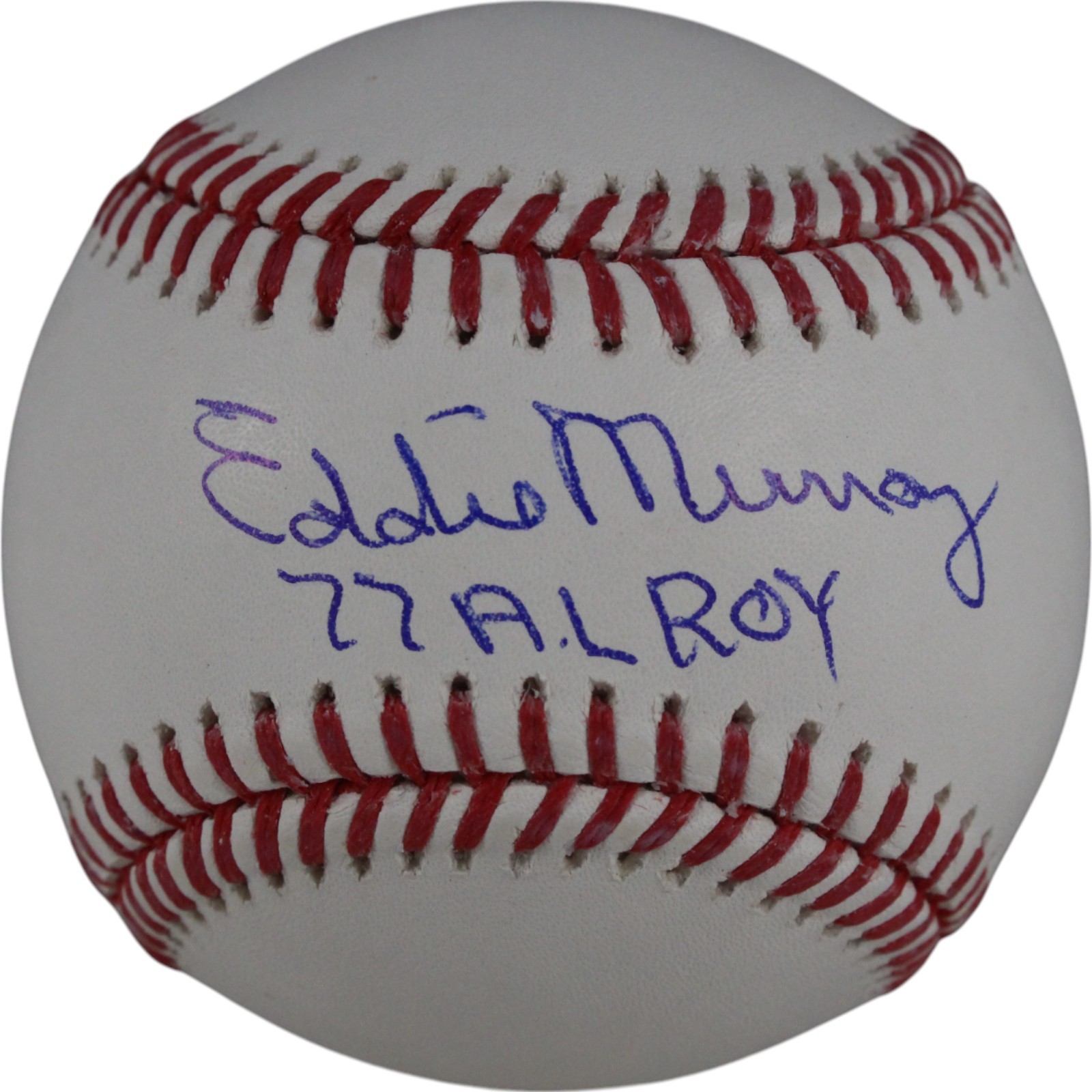 Eddie Murray Autographed Baltimore Orioles OML Ball AL ROY Beckett Witness 50289