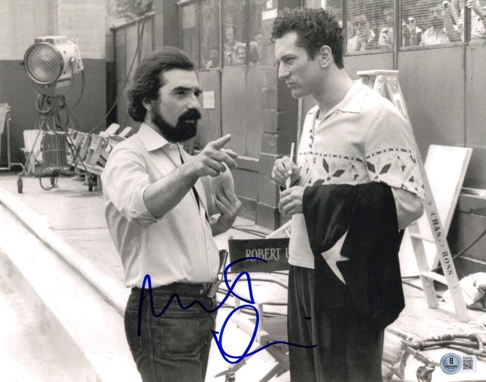 ROBERT DENIRO SIGNED AUTOGRAPH 11×14 PHOTO – RAGING BULL SET W/ SCORSESE BECKETT COLLECTIBLE MEMORABILIA