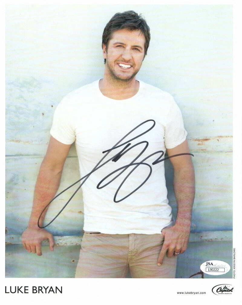 LUKE BRYAN SIGNED AUTOGRAPH 8x10 PHOTO - CRASH MY PARTY, KILL THE LIGHTS, JSA