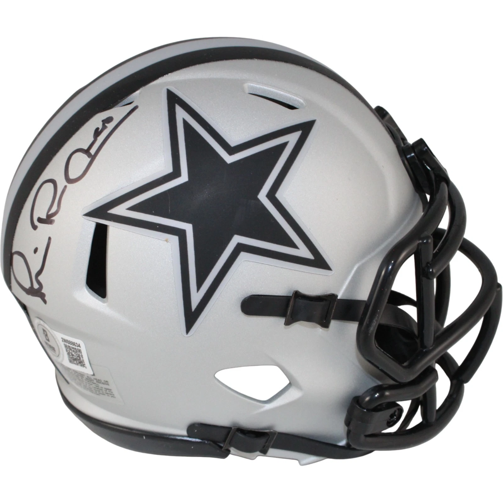 Michael Irvin Autographed/Signed Dallas Cowboys Rave Mini Helmet Beckett 53628