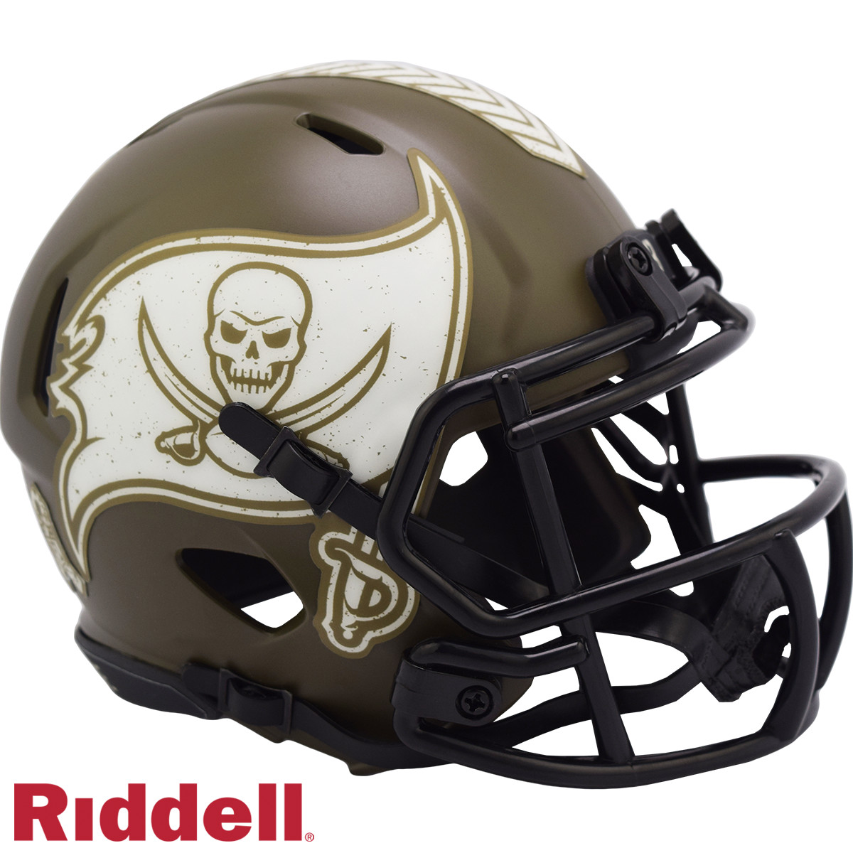 Tampa Bay Buccaneers Riddell New In Box 2022 Salute to Service Mini Helmet 35213