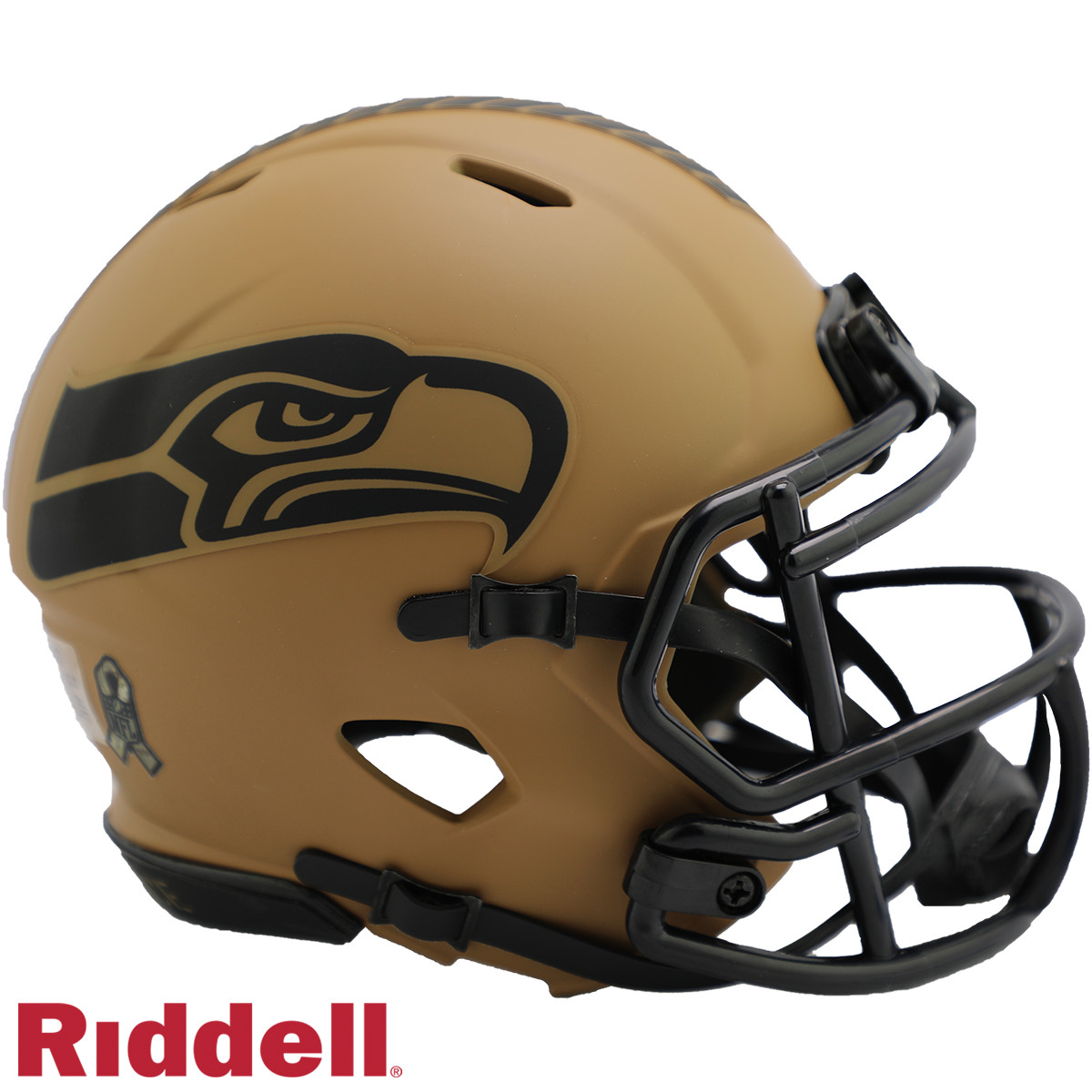 Seattle Seahawks Riddell New In Box 2023 Salute to Service Mini Helmet 41031