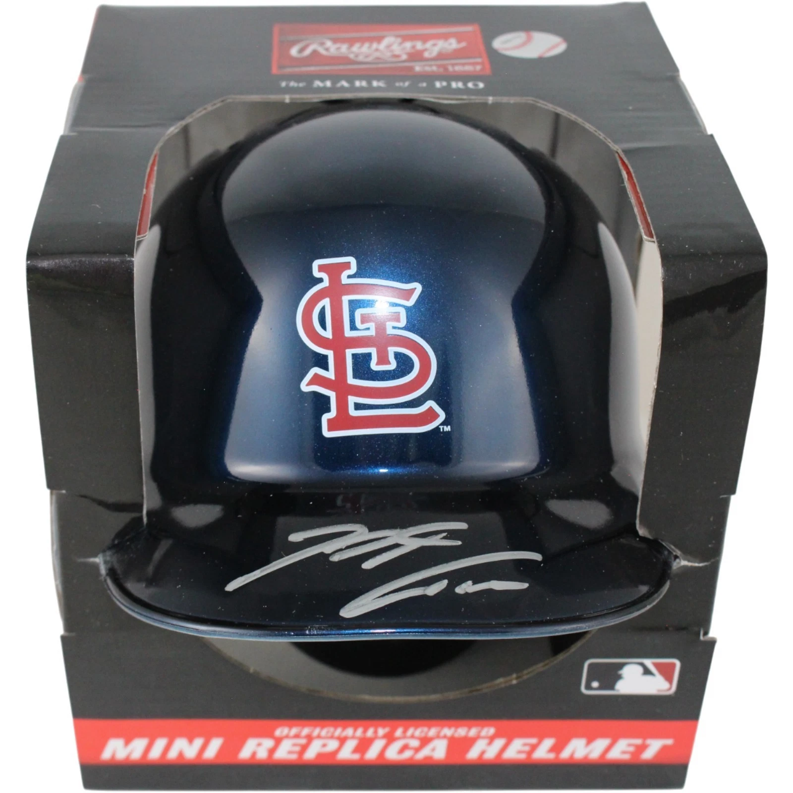 Nolan Arenado Autographed St Louis Cardinals Chrome Mini Helmet Fanatics 53690