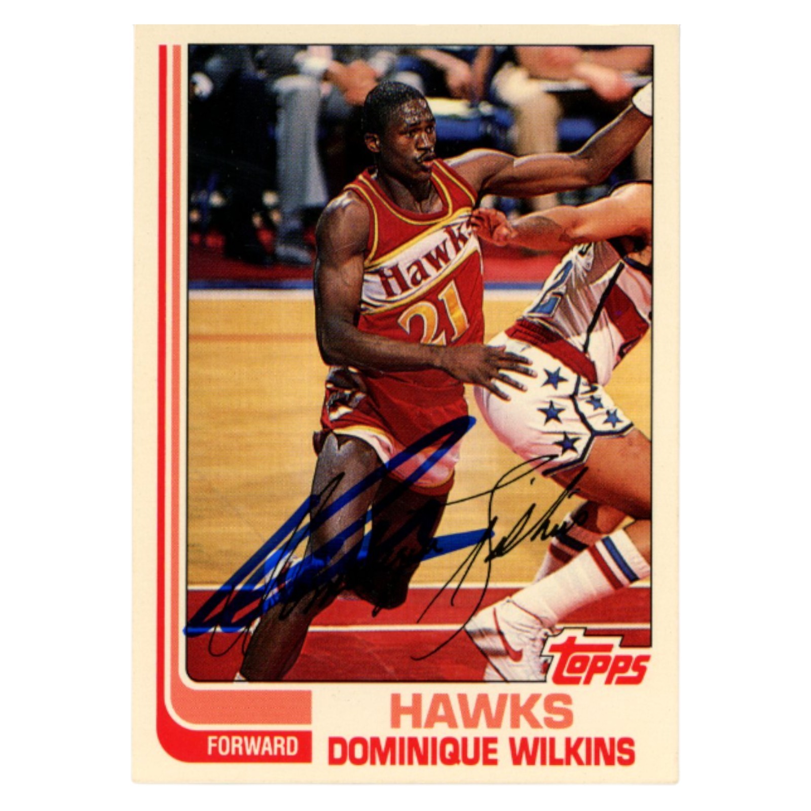 Dominique Wilkins Autographed 1993 Topps #30 Trading Card Beckett 54148