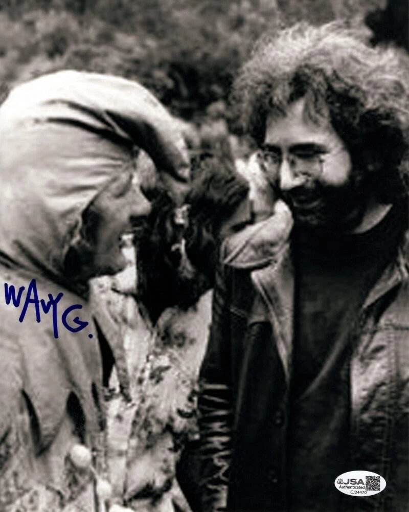 Wavy Gravy Signed Autograph 8x10 Photo w/ Grateful Dead Jerry Garcia - JSA COA