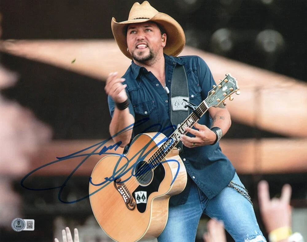 Jason Aldean Signed Autograph 11x14 Photo - My Kinda Party w/ Beckett COA