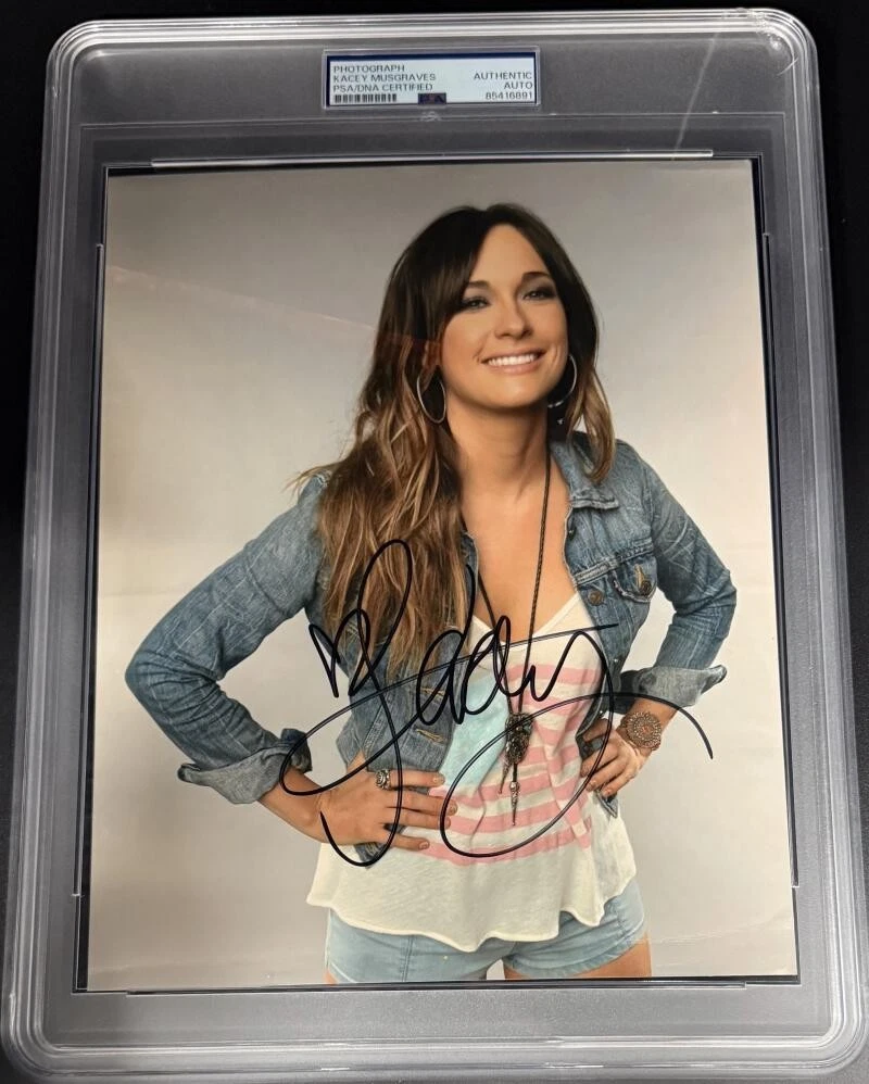 Kacey Musgraves Signed Autograph PSA/DNA Encapsulated 8x10 Photo - Pop Country