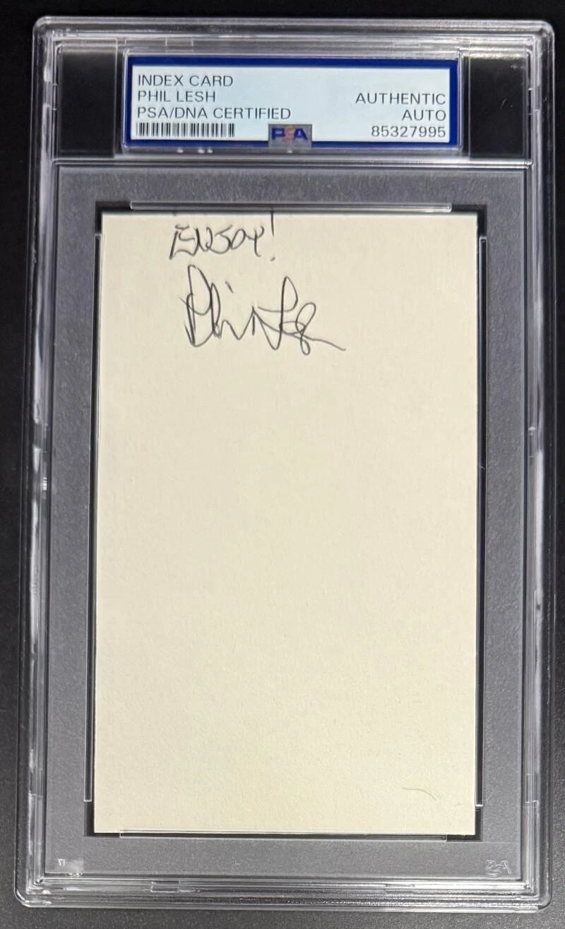 Phil Lesh Grateful Dead Signed Autograph PSA/DNA Slabbed Encapsulated 3x5 Card