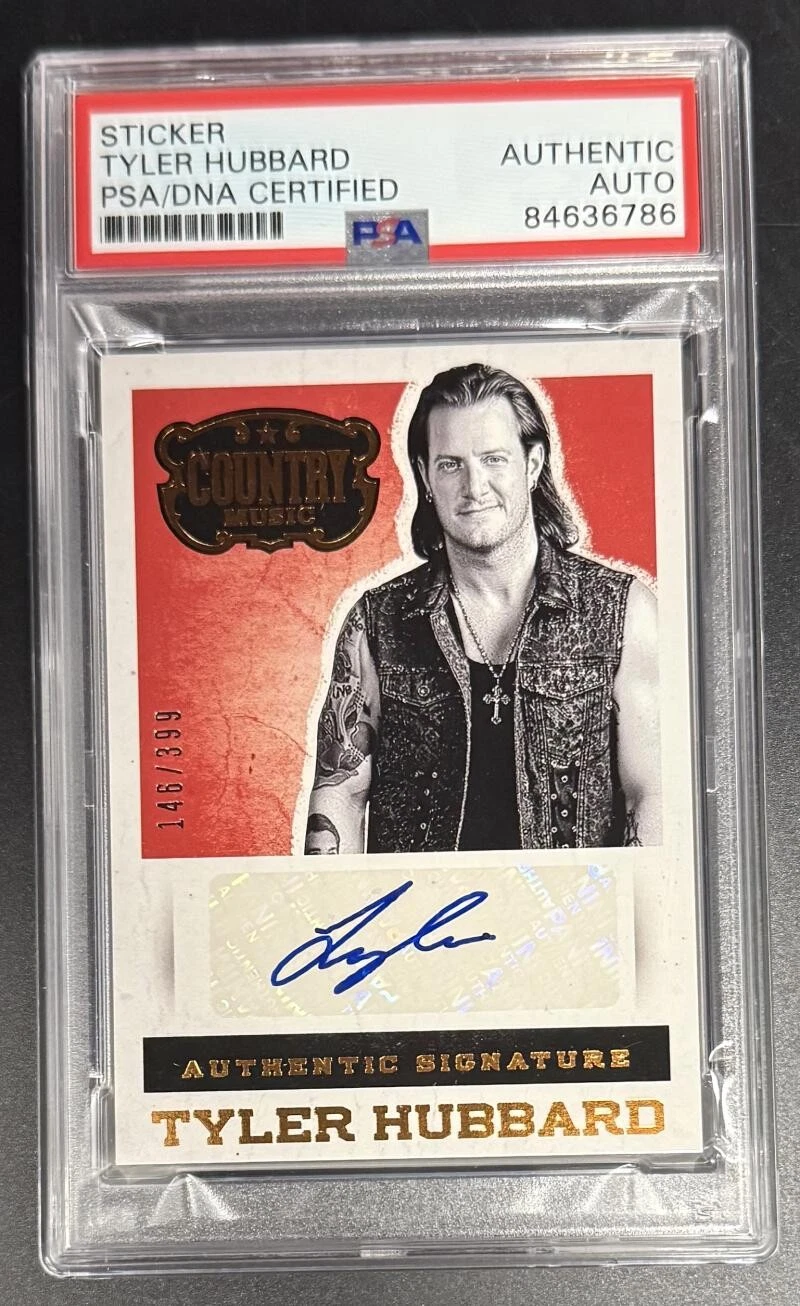 Tyler Hubbard Florida Georgia Line Signed Autograph PSA/DNA COA Trading Card