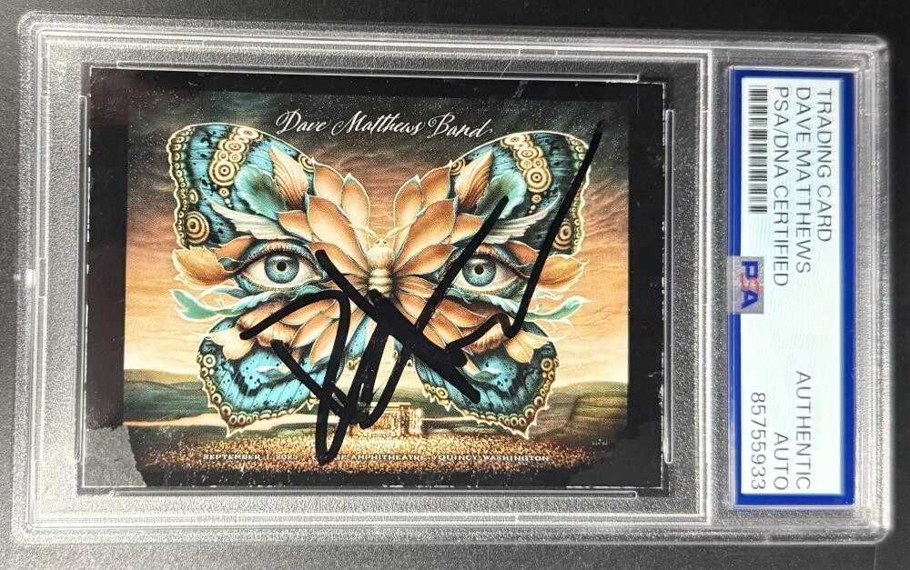 Dave Matthews Signed Autograph Original PSA/DNA COA Slab Ticket Trading Card F