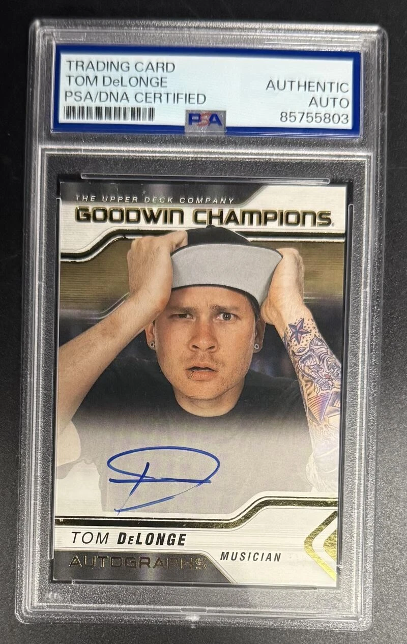 Tom DeLonge Signed Autograph Original PSA/DNA COA Blink 182 Rare Trading Card A