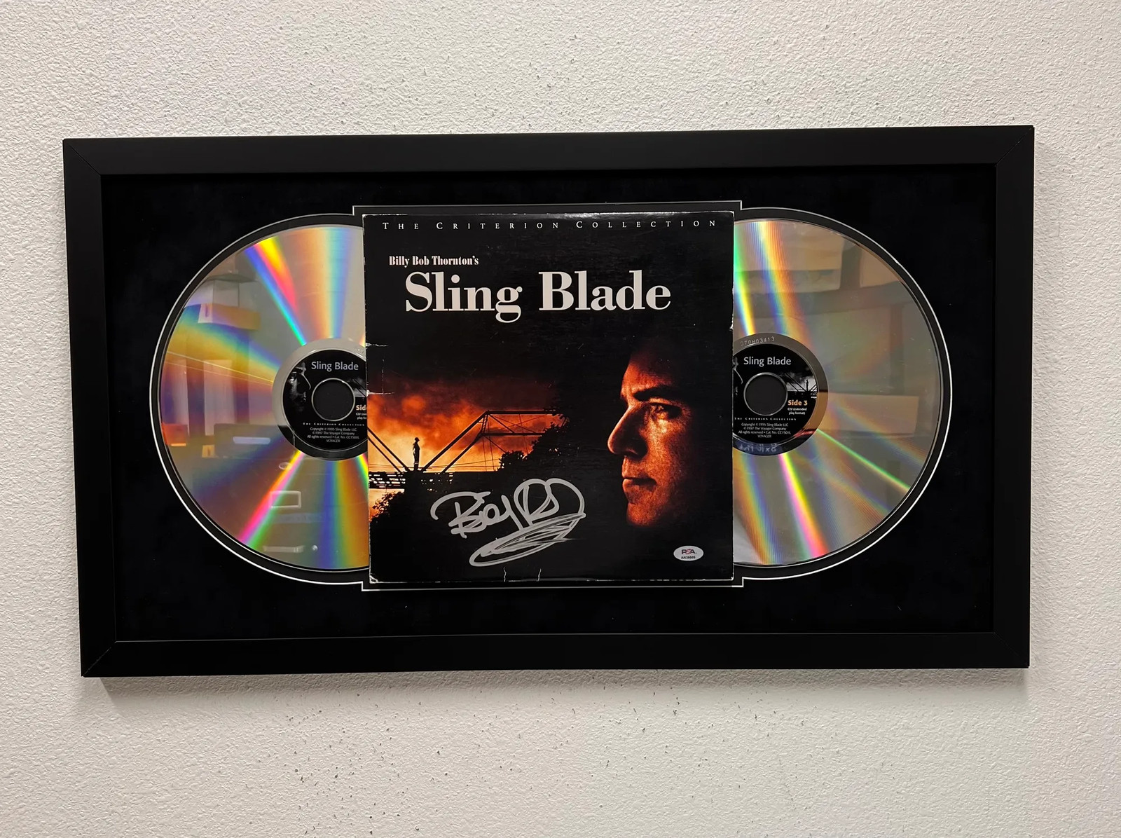 Billy Bob Thornton Signed Movie LaserDisc Custom Framed PSA/DNA Auto Sling Blade