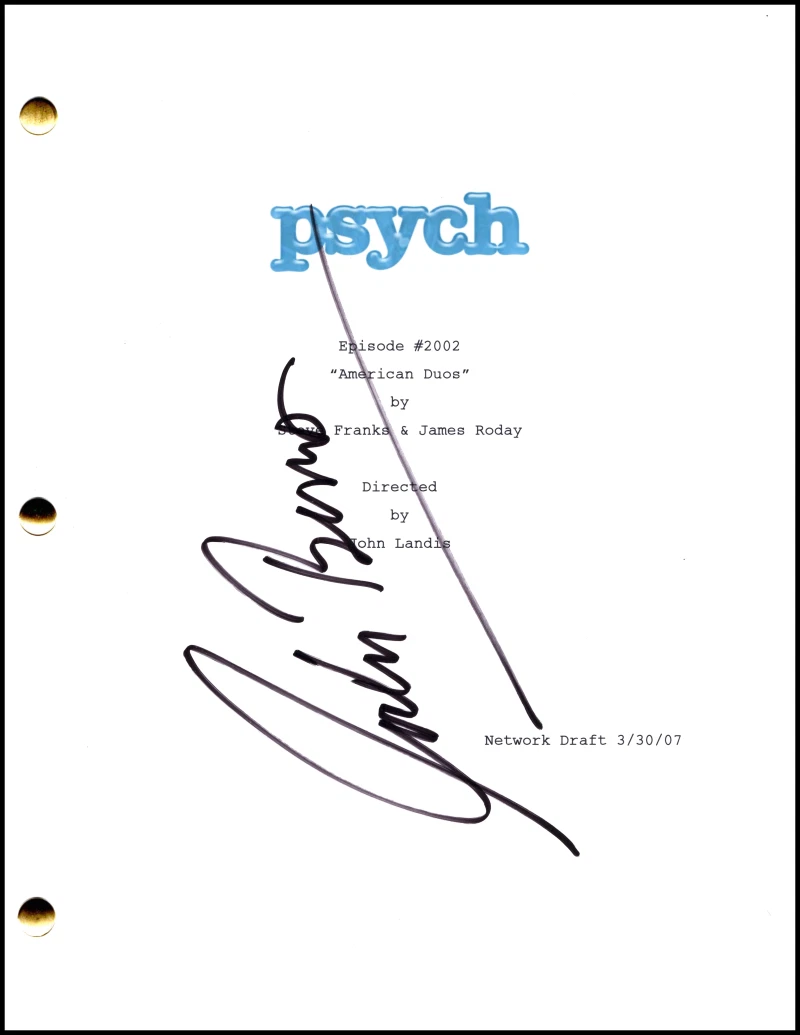 Corbin Bernsen Signed Autograph Psych Full Episode Script Screenplay - Henry